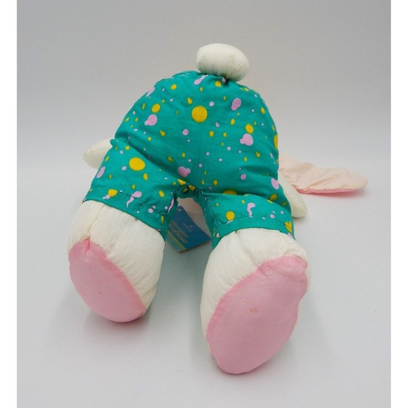 Hallmark Crayola Plush Easter Bunny Rabbit Parachute Toy Stuffed Animal 1993 - Picture 6 of 11